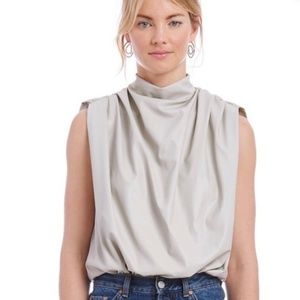 Amanda Uprichard X REVOLVE Fabienne Bodysuit in Neutral